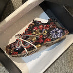 Women's Glitter Platform Sneakers Lace-Up Casual Fashion Shoes