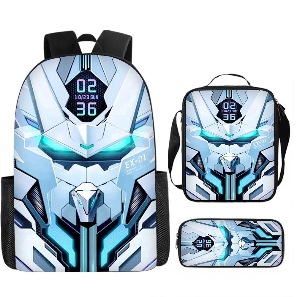 Kids' Fashion Oxford 3D Print School Backpack Set