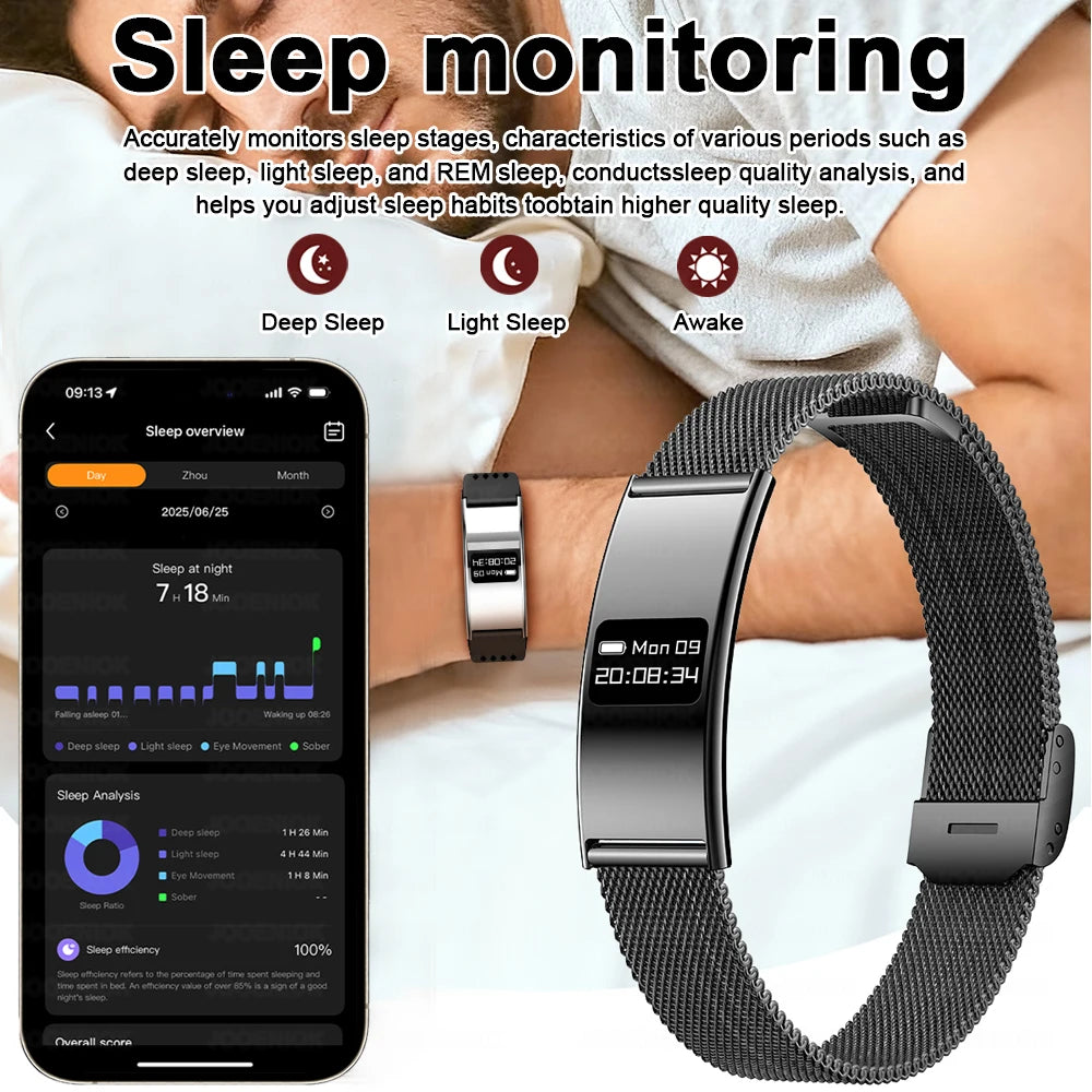 Waterproof Fitness Tracker Smart Band and Health Monitor Smartwatch