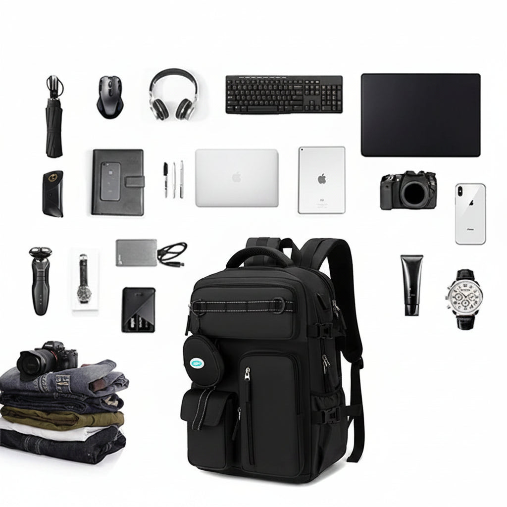 Unisex Waterproof Expandable 40L Travel Laptop Backpack