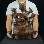 Dragon Wealth Statue and Desktop Decorative Figurine