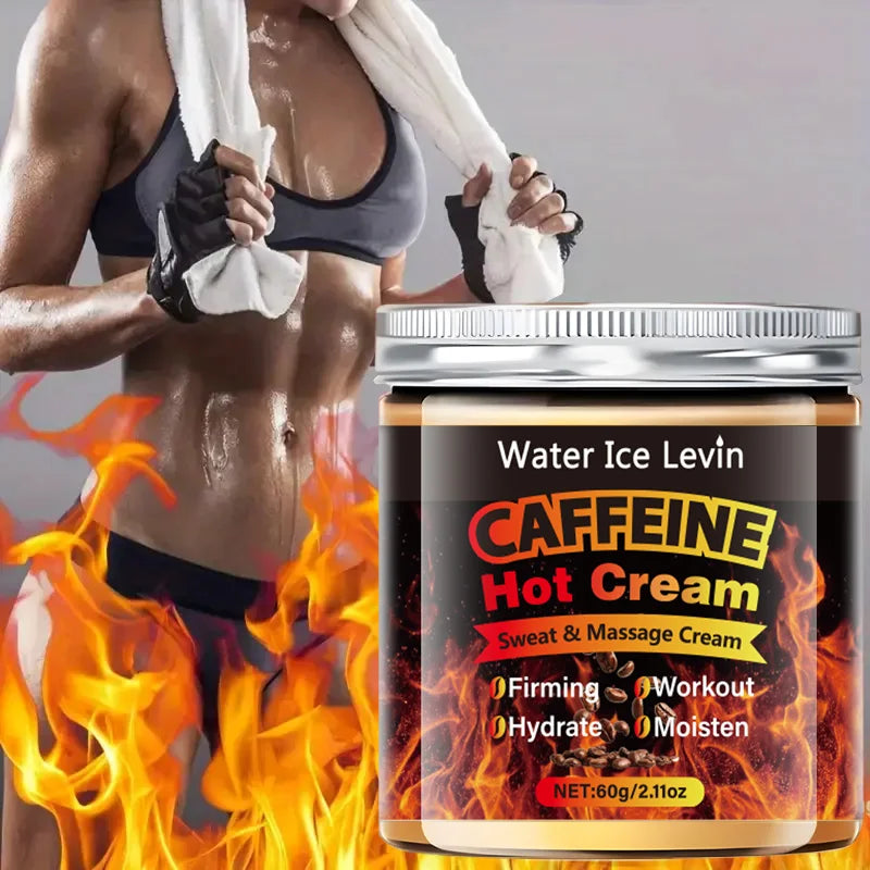 Unisex Caffeine Thermal Firming Massage Body Cream 2.1 oz
