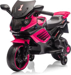 Kids' Electric Ride On Motorcycle Toy with Training Wheels and Headlight