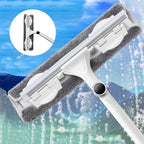 Telescopic Double-Sided Window Cleaning Squeegee Mop with Extension Pole