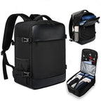 Unisex Business Nylon Multi-Compartment Travel Laptop Backpack BJ855
