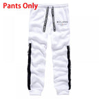Men's Casual Printed Hoodie and Jogger Pants Tracksuit Set