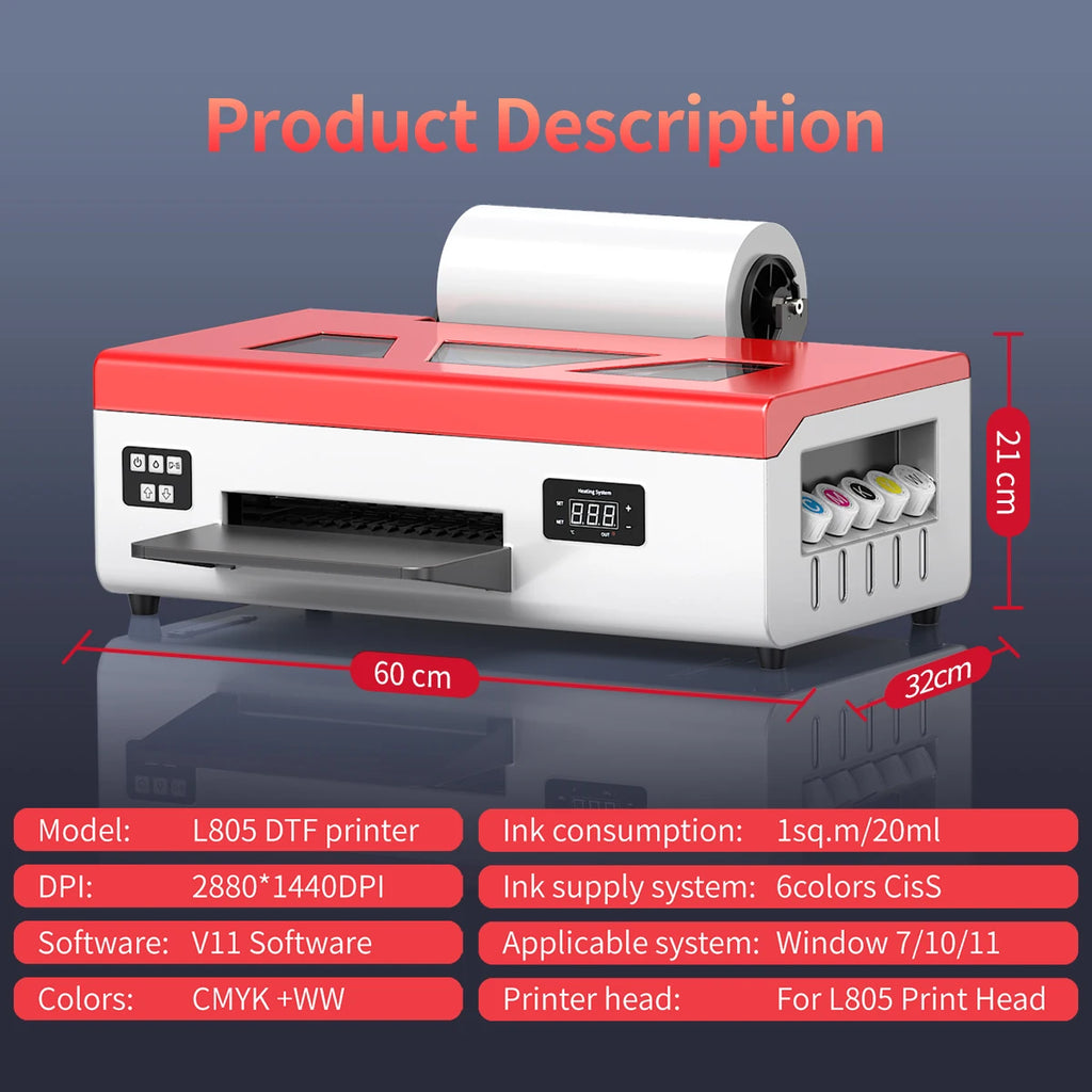 A4 DTF Transfer Printer and T-Shirt Printing Machine