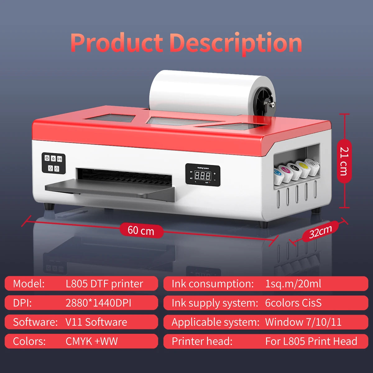 A4 DTF Transfer Printer and T-Shirt Printing Machine