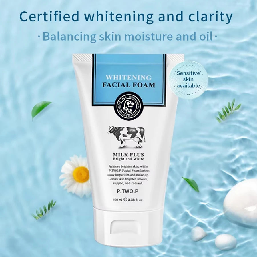 Unisex Whitening Moisturizing Foam Facial Cleanser 20200238 3.4 fl oz