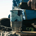 Windproof Radiant Camping Stove System with Pressure-Regulator Valve
