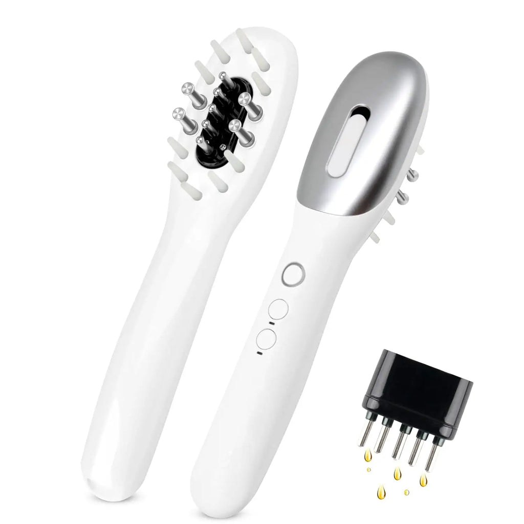 3-in-1 EMS Hair Growth Massage Comb with Light Therapy and Oil Dispenser