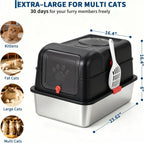 Non Stick Stainless Steel Cat Litter Box