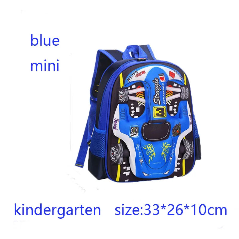 Kids' Waterproof 3D Car Preschool School Backpack