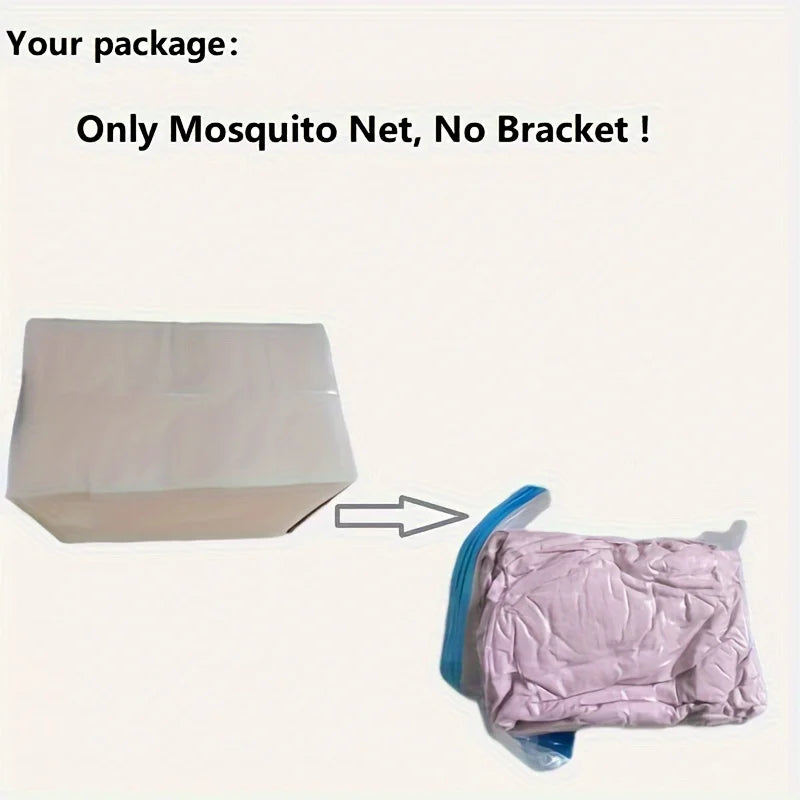 Princess Palace Style Blackout Mosquito Net Bed Canopy with Triple Doors