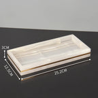 White Onyx Natural Marble Bathroom Accessory Set M28