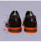 Men's Genuine Leather Low Top Dress Derby Oxfords