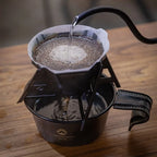 Foldable Camping Coffee Dripper and Portable Titanium Plated Funnel Rack