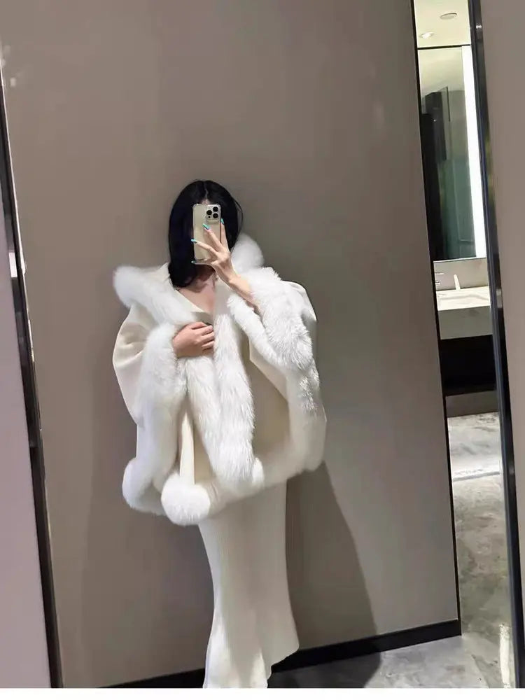 Women's Thick Warm Hooded Faux Fur Coat
