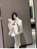 Women's Thick Warm Hooded Faux Fur Coat