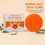 Unisex Persimmon Goat Milk Deodorizing Soap Bar 3.5 oz