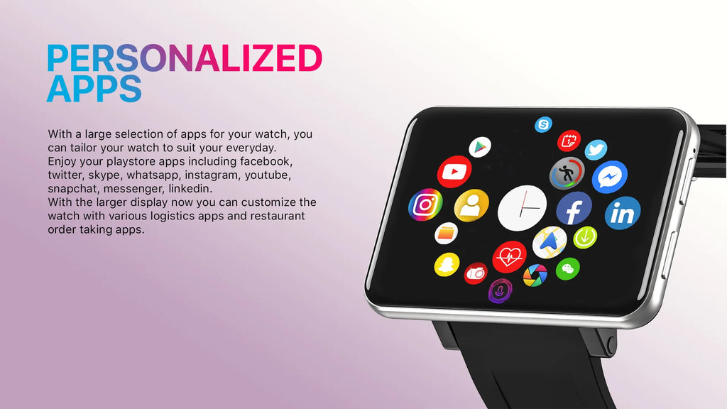 2.86 Inch Screen 4G Android OS Smartwatch Phone DM100