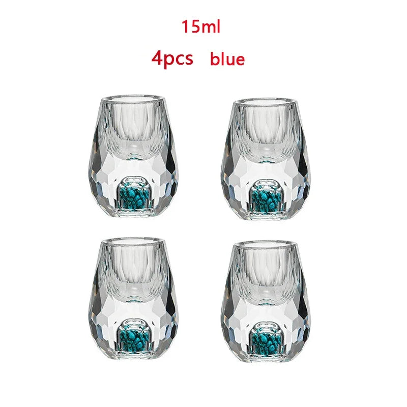 Diamond Crystal Liquor Shot Glasses and Spirit Dispenser Set