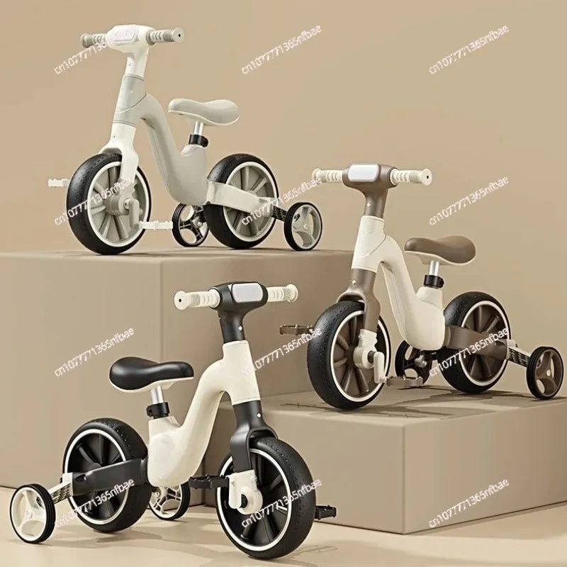 Kids' Multifunctional Tricycle Balance Bike with Music and Lights