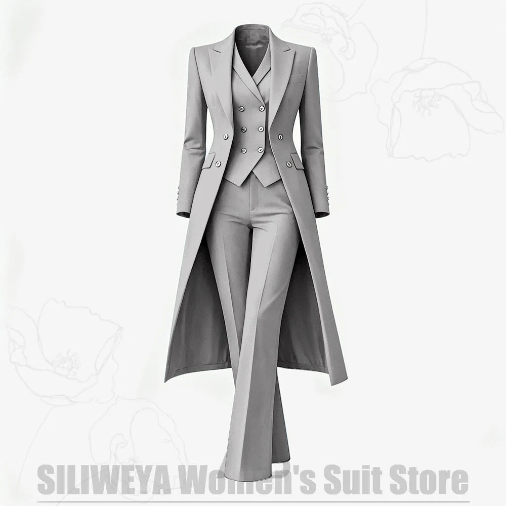 Women's Tailored Two-Piece Blazer and Pants Suit