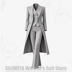 Women's Tailored Two-Piece Blazer and Pants Suit