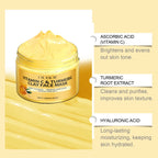 Women's Vitamin C Turmeric Exfoliating Deep Cleaning Facial Mask