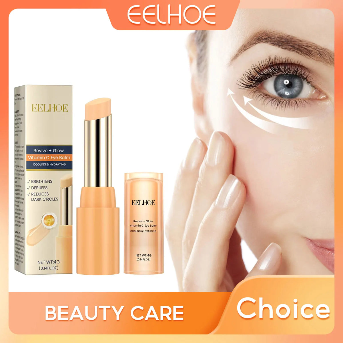 Unisex Vitamin C Brightening Anti-Wrinkle Eye Cream Stick