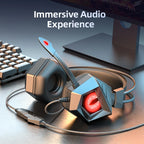 Over-Ear Wired Stereo Bass Gaming Headset with Microphone SY-15