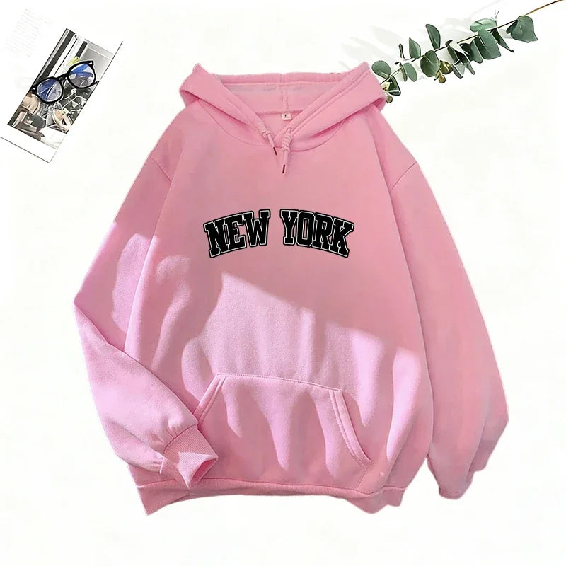 Women's Printed Hoodie Sweatshirt Jogger Pants Set
