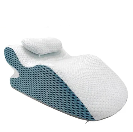 Ergonomic Memory Foam Bed Wedge Pillow with Neck Support
