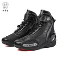 Unisex Leather Anti-Slip Urban Motocross Racing Boots D98