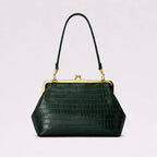 Women's Retro Kiss Lock Frame Shoulder Clutch Bag