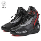 Unisex Leather Anti-Slip Urban Motocross Racing Boots D98