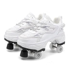 Kids' Breathable Mesh Four-Wheel Roller Skate Sneakers SY119