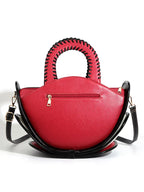 Women's Large Capacity Leather Top Handle Crossbody Bag