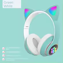 Illuminated Cat Ear Wireless Bluetooth Over-Ear Headset STN-28