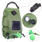 Portable Solar Heated Camping Shower with 5.3-Gallon Bag