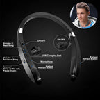 Foldable Bluetooth Neckband Headset and Retractable Wireless Headphones