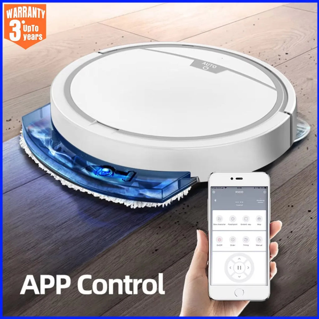 Smart Robot Vacuum Cleaner with Wet Dry Mopping Function 15W