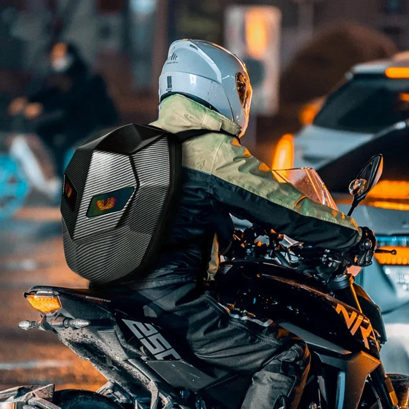 Unisex Hard Shell LED Backpack with Bluetooth App Control