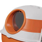 Enclosed Folding Cat Litter Box and Portable Toilet Pan