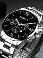 CMK Men's Quartz Watch Set with Bracelet and Necklace
