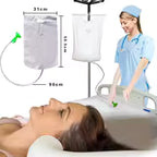 Inflatable Hair Wash Basin with Pillow for Bedridden Home Care
