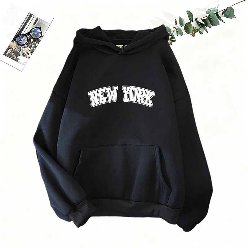 Women's Printed Hoodie Sweatshirt Jogger Pants Set