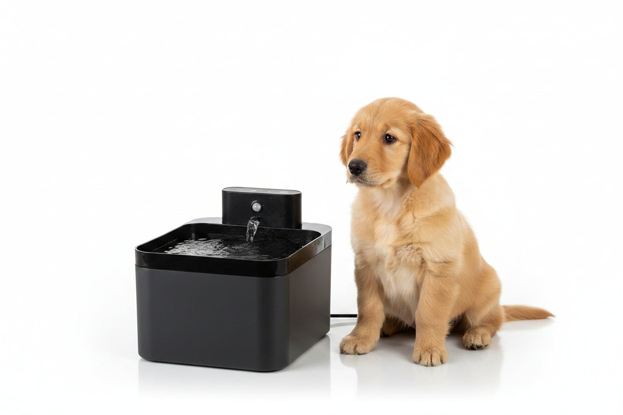 Wireless Cat Water Fountain with Sensor and Battery Power