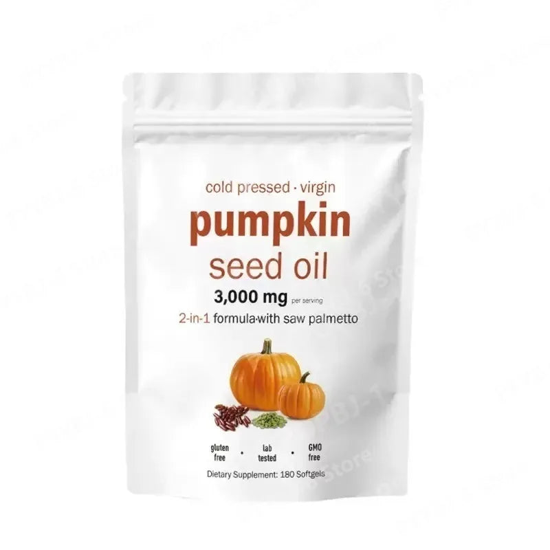 Pumpkin Seed Oil with Saw Palmetto 3000mg Softgels Dietary Supplement